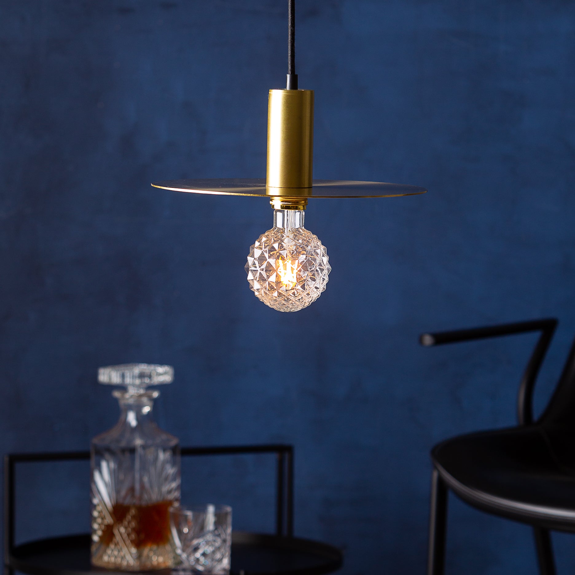 Touch Me Pendelleuchte mit Schirm